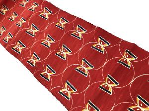 リサイクル　抽象模様名古屋帯